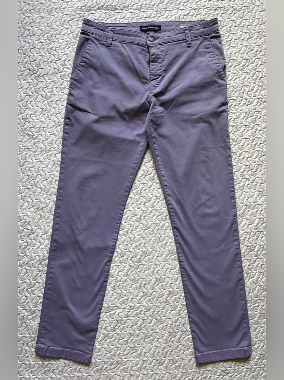 Mavi Jeans Co Edward Slim Leg Chino Pants Men’s 34x32 Purple Stretch